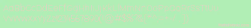 Fishsticks01 Font – Pink Fonts on Green Background