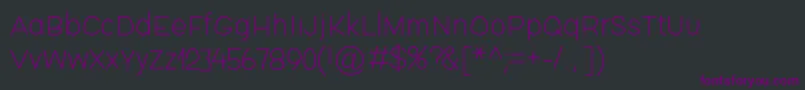 Fishsticks01 Font – Purple Fonts on Black Background