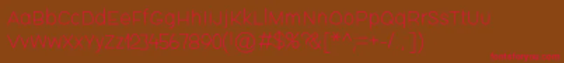 Fishsticks01 Font – Red Fonts on Brown Background