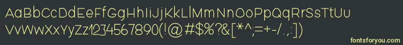 Fishsticks01 Font – Yellow Fonts on Black Background