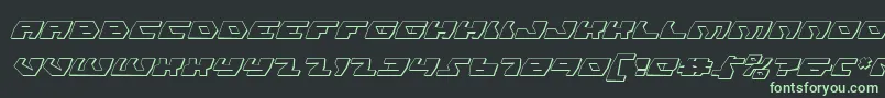 Daedalussi Font – Green Fonts on Black Background