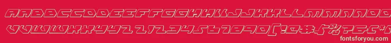 Daedalussi Font – Green Fonts on Red Background