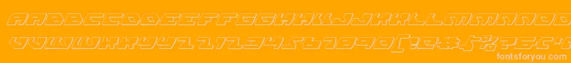 Daedalussi Font – Pink Fonts on Orange Background