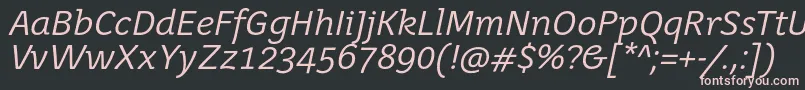 fuente JuvenisbookItalic – Fuentes Rosadas Sobre Fondo Negro