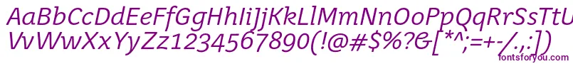 JuvenisbookItalic-fontti – violetit fontit