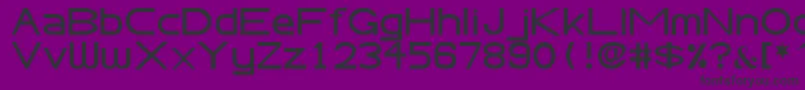AbteciaBasicSansSerifFont-Schriftart – Schwarze Schriften auf violettem Hintergrund