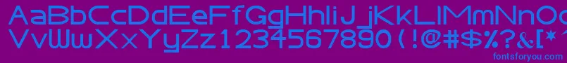 AbteciaBasicSansSerifFont Font – Blue Fonts on Purple Background