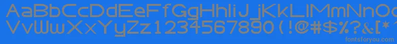 AbteciaBasicSansSerifFont Font – Gray Fonts on Blue Background