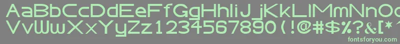 AbteciaBasicSansSerifFont-Schriftart – Grüne Schriften auf grauem Hintergrund