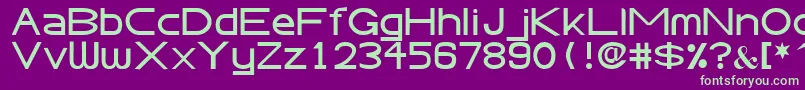 AbteciaBasicSansSerifFont Font – Green Fonts on Purple Background