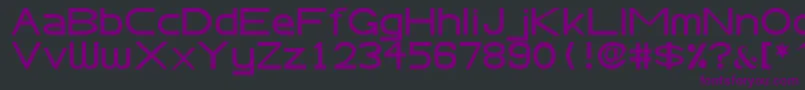 AbteciaBasicSansSerifFont-fontti – violetit fontit mustalla taustalla