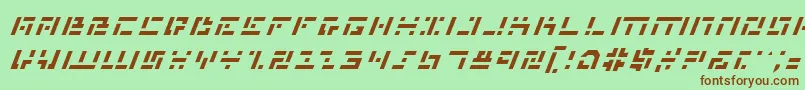Mmani Font – Brown Fonts on Green Background