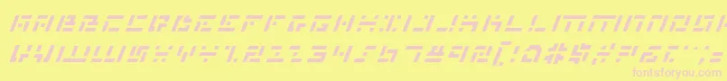 Mmani Font – Pink Fonts on Yellow Background