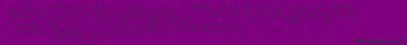 CastalStreet Font – Black Fonts on Purple Background