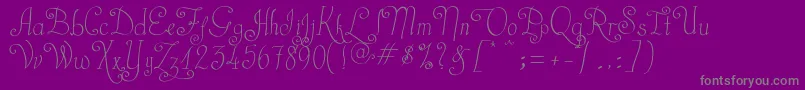 CastalStreet Font – Gray Fonts on Purple Background