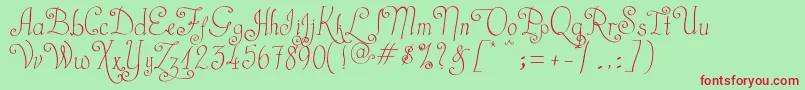 CastalStreet Font – Red Fonts on Green Background