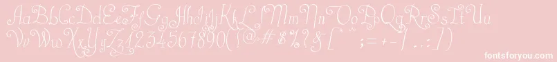 CastalStreet Font – White Fonts on Pink Background