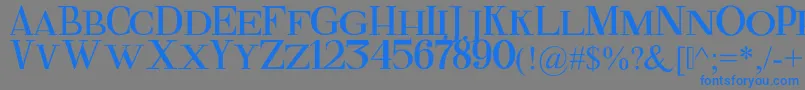 FineSerif Font – Blue Fonts on Gray Background