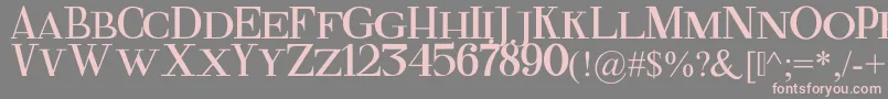 fuente FineSerif – Fuentes Rosadas Sobre Fondo Gris