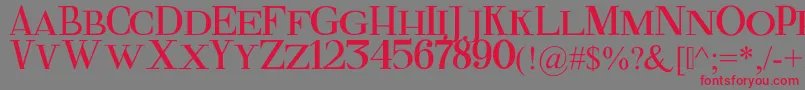 FineSerif Font – Red Fonts on Gray Background
