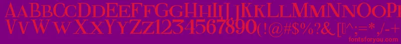 FineSerif Font – Red Fonts on Purple Background