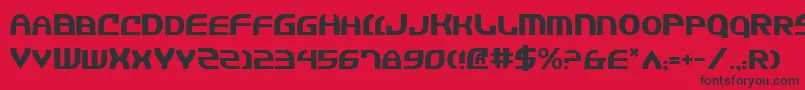 Jannv2 Font – Black Fonts on Red Background