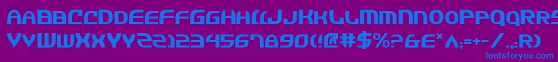 Jannv2 Font – Blue Fonts on Purple Background