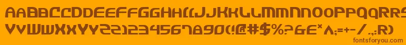 Jannv2 Font – Brown Fonts on Orange Background