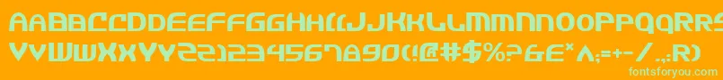 Jannv2 Font – Green Fonts on Orange Background