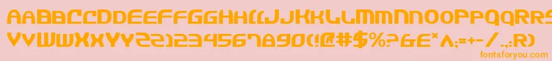 Jannv2 Font – Orange Fonts on Pink Background