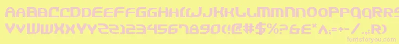 Jannv2 Font – Pink Fonts on Yellow Background