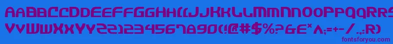 Jannv2 Font – Purple Fonts on Blue Background