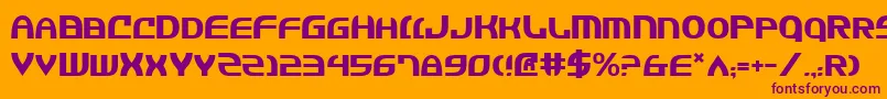 Jannv2 Font – Purple Fonts on Orange Background