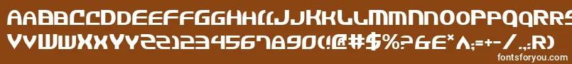 Шрифт Jannv2 – белые шрифты на коричневом фоне