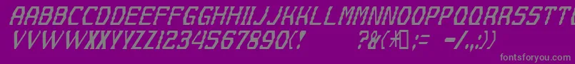 Gyrussian Font – Gray Fonts on Purple Background