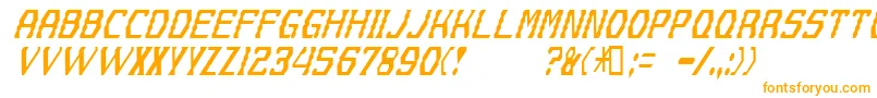 Gyrussian Font – Orange Fonts on White Background