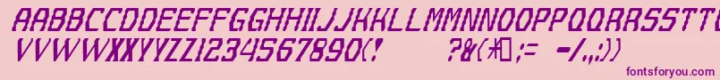 Gyrussian Font – Purple Fonts on Pink Background