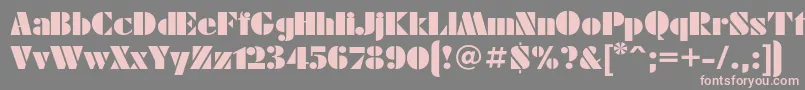 Futuraeugeniac Font – Pink Fonts on Gray Background