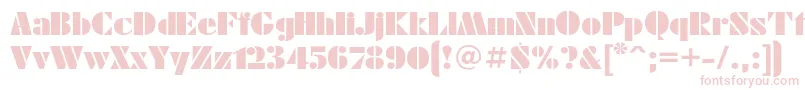 Futuraeugeniac Font – Pink Fonts on White Background