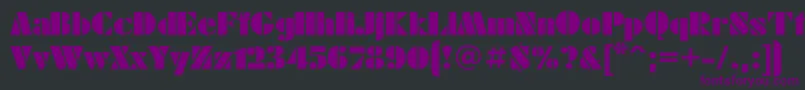 Futuraeugeniac Font – Purple Fonts on Black Background
