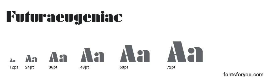 Futuraeugeniac Font Sizes