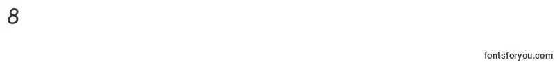 BellotaBolditalic Font – Fonts for Digit 8