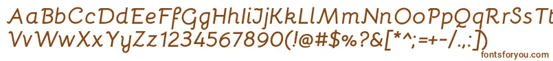 BellotaBolditalic-fontti – ruskeat fontit valkoisella taustalla