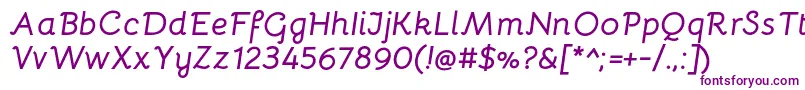 BellotaBolditalic-Schriftart – Violette Schriften