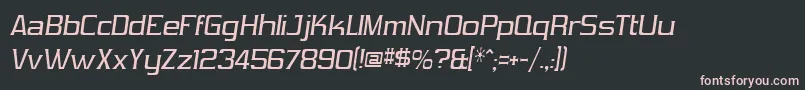 fuente VibrocentricItalic – Fuentes Rosadas Sobre Fondo Negro