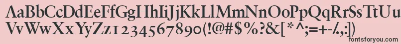 GaramondretrospectiveossskBold Font – Black Fonts on Pink Background