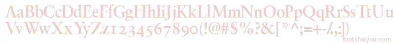 GaramondretrospectiveossskBold Font – Pink Fonts on White Background
