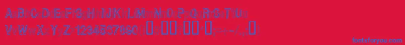 More about CarboncilloPaloNormal Font CarboncilloPaloNormal Font – Blue Fonts on Red Background