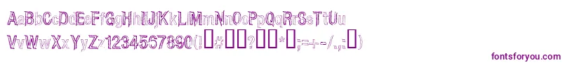 CarboncilloPaloNormal Font – Purple Fonts on White Background