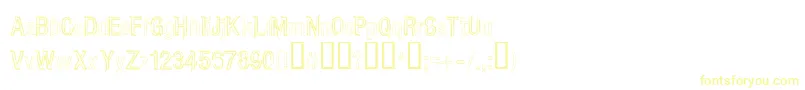 CarboncilloPaloNormal Font – Yellow Fonts on White Background